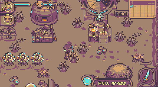 Fiona working among crops and farm equipment in Neverway
