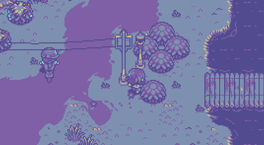 Fiona fishing beside bubbling water in Neverway